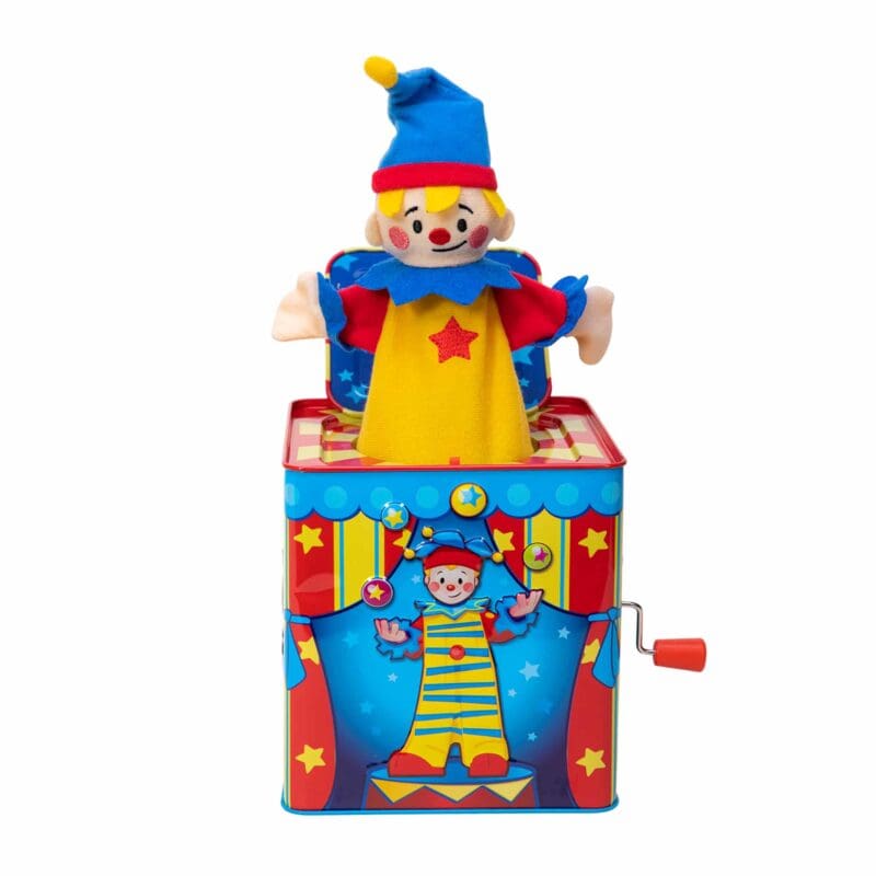 SCJB-Silly-Circus-JackInTheBox-Front-web Silly Circus Jack in the Box Clown Popped Front